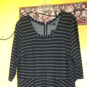 NEW Black with White pin strip dress